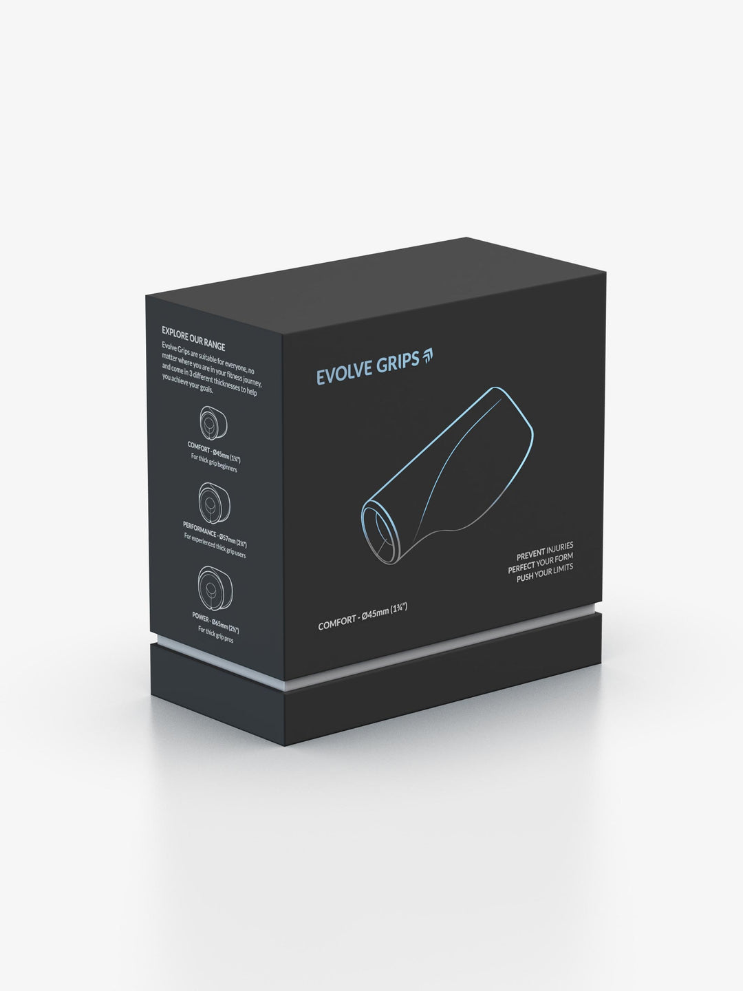 Evolve Grips | Ergonomic Thick Grips for Bigger Arms - Comfort, Small | Packaging